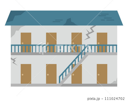 古いアパートのイラスト 111024702