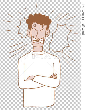 私服姿の男性の上半身ポーズ6 私服姿の男性の上半身ポーズ6 111024977