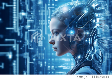 テクノロジー・AI・脳科学「AI生成画像」 111025634
