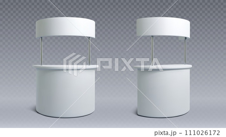 Advertising and promo white booth stand mockup Advertising and promo white booth stand mockup 111026172