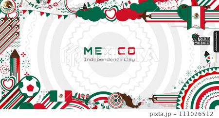 Happy Independence Day of Mexico, illustration background design, Banner, social media template Happy Independence Day of Mexico, illustration background design, Banner, social media template 111026512