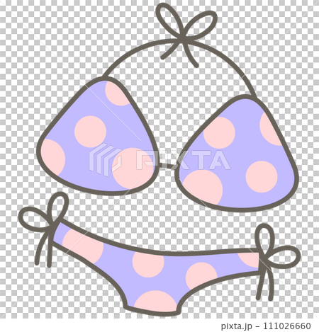 summer vibes sweet pastel purple polka dot bikini 111026660