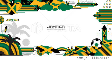happy independence day of Jamaica, illustration background design, country theme 111028437