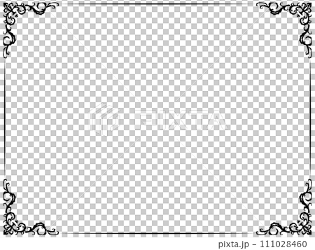 豪華黑色古典古董框架 111028460