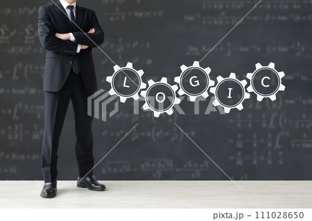 論理的思考を行うビジネスマン 論理的思考を行うビジネスマン 111028650