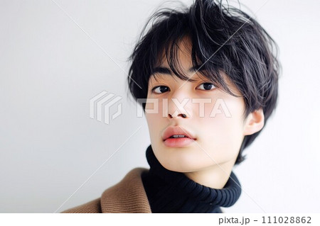 黒髪・イケメン男性「AI生成画像」 111028862