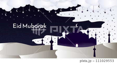 Islamic background to commemorate Islamic holidays, Islamic activities and, Islamic events, night nuances 111029553