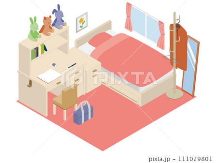 アイソメトリックな女の子の部屋 アイソメトリックな女の子の部屋 111029801