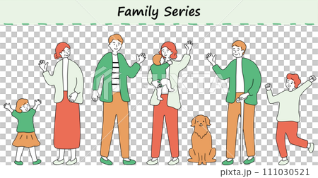 Third generation family with a smile 111030521