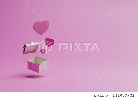 Various heart shapes to convey love with your heart for a happy Valentine's Day. 111030702