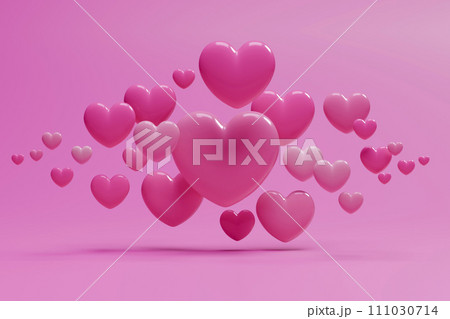 Various heart shapes to convey love with your heart for a happy Valentine's Day. Various heart shapes to convey love with your heart for a happy Valentine's Day. 111030714