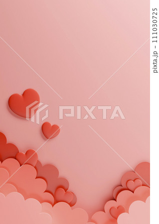 Various heart shapes to convey love with your heart for a happy Valentine's Day. 111030725