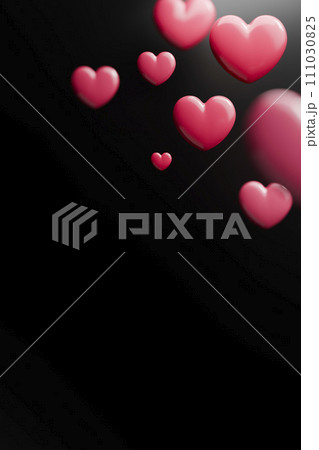 Various heart shapes to convey love with your heart for a happy Valentine's Day. 111030825