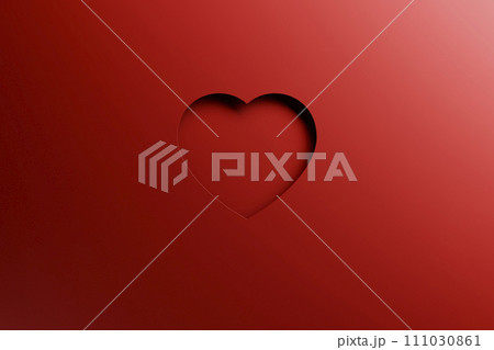 Various heart shapes to convey love with your heart for a happy Valentine's Day. 111030861