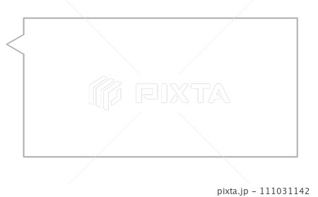 四角ふきだし 111031142