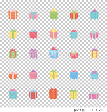 素材-ギフトボックス13ベク 111031282