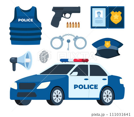White safety security video spy camera. Equipment for watch and recording hidden on street building wall. Realistic header concept for protect and observe privacy. Vector illustration. 111031641