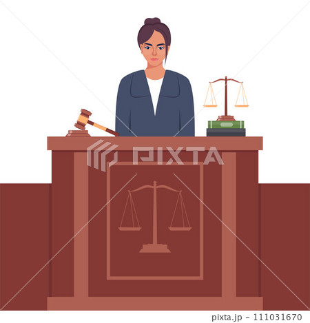 White safety security video spy camera. Equipment for watch and recording hidden on street building wall. Realistic header concept for protect and observe privacy. Vector illustration. 111031670