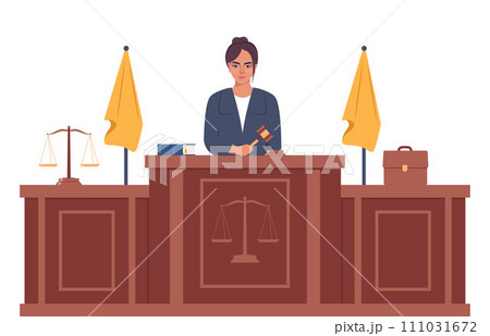 White safety security video spy camera. Equipment for watch and recording hidden on street building wall. Realistic header concept for protect and observe privacy. Vector illustration. 111031672