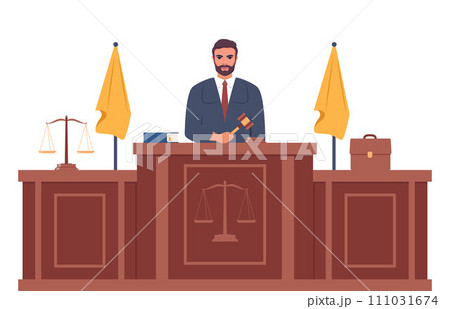 White safety security video spy camera. Equipment for watch and recording hidden on street building wall. Realistic header concept for protect and observe privacy. Vector illustration. 111031674