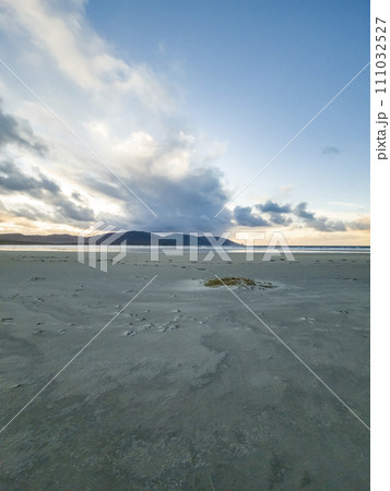 Sand storm at Dooey beach by Lettermacaward in County Donegal - Ireland 111032527