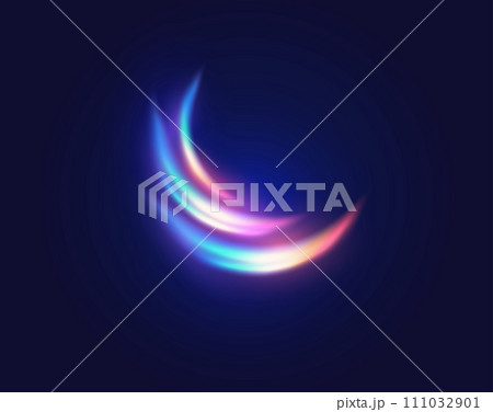 Rainbow light flash effect realistic vector illustration Rainbow light flash effect realistic vector illustration 111032901