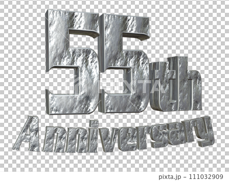 3DCG characters "55th Anniversary/55th anniversary" Silver, Silver 111032909
