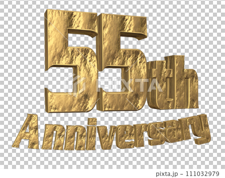 3DCG 人物「55th Anniversary/55 週年」金、金 3DCG 人物「55th Anniversary/55 週年」金、金 111032979