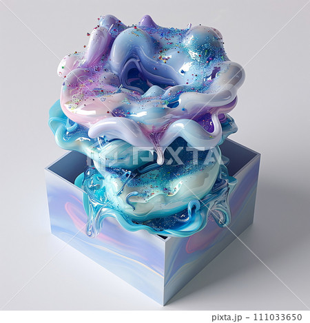 Artistic Display of Donuts and Scrubbers, AI Generated Artistic Display of Donuts and Scrubbers, AI Generated 111033650