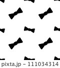 Bow tie, seamless pattern, vector. 111034314