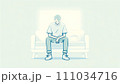 うつ症状を感じる若い男性 111034716