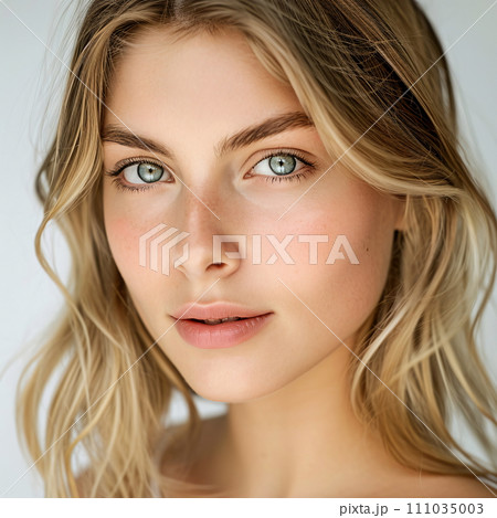 Supermodel beauty headshot, isolated on white AI Generated Supermodel beauty headshot, isolated on white AI Generated 111035003