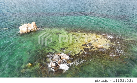 消滅する島【ホボロ島】ドローン空撮_No25 消滅する島【ホボロ島】ドローン空撮_No25 111035535