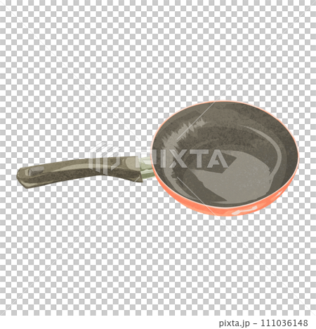 手繪水彩風格插畫的煎鍋 手繪水彩風格插畫的煎鍋 111036148