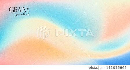 Muted wallpaper grainy gradient. Pastel color blurred wavy background vector illustration Muted wallpaper grainy gradient. Pastel color blurred wavy background vector illustration 111036665