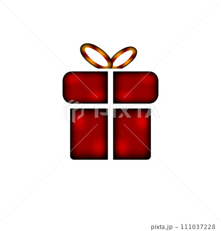Gift icon on white. Gift icon on white. 111037228