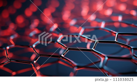 AI-generated content. Abstract 3d Futuristic Molecular Red Mesh AI-generated content. Abstract 3d Futuristic Molecular Red Mesh 111038025