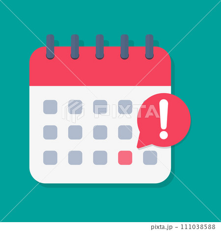 Vector illustration of calendar icon Vector illustration of calendar icon 111038588