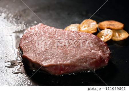 生肉 鉄板 ステーキ 生肉 鉄板 ステーキ 111039801