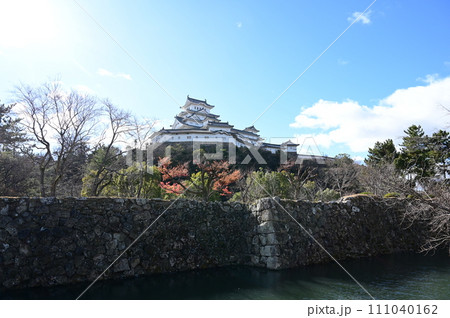 姫山市道城西12号線から見た姫路城 111040162