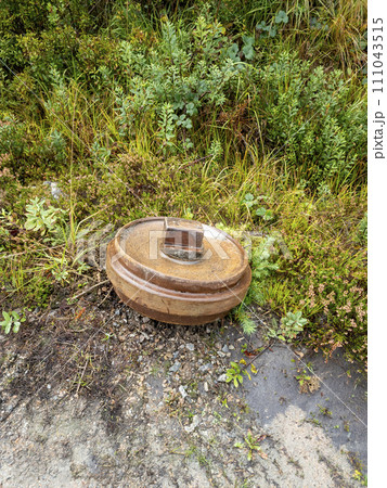 Typical irish wheel of a bog train in County Donegal by Ardara. 111043515