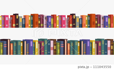a various cartoon books in seamless pattern 111043550