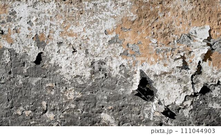 closeup texture image of old concrete wall, 16:9 widescreen wallpaper / backdrop / background, graphic resources 111044903