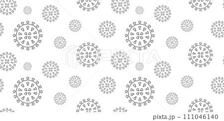 Coronavirus bacteria seamless pattern backgroundのイラスト素材 [111046140] - PIXTA