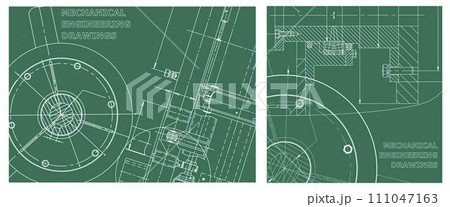 Engineering illustration set. Cover, flyer, banner, background 111047163