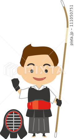 男子薙刀選手のイメージイラスト 111050751