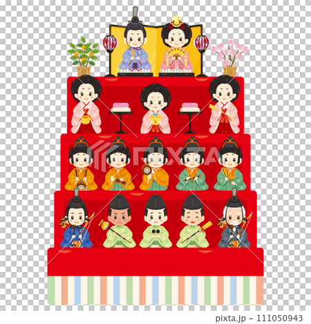 雛祭り 雛人形の四段飾りセット 雛祭り 雛人形の四段飾りセット 111050943