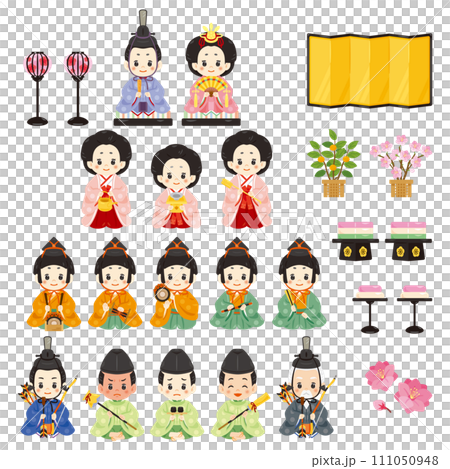 Hinamatsuri Hina doll set 111050948