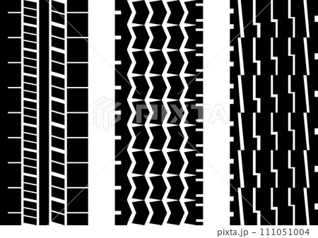 色々なタイヤ痕の素材セット 111051004