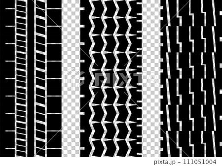 色々なタイヤ痕の素材セット 111051004